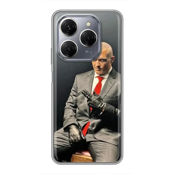 Чехол с принтом «Усик Hitman» для TECNO Spark 20 Pro