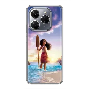Чохол з мультфільмом Ваяна TECNO Spark 20 Pro (Моана з веслом)