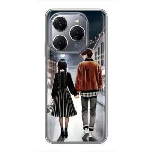Чохол з дизайном Венздей 2 на TECNO Spark 20 Pro (Венздей та Тайлер)