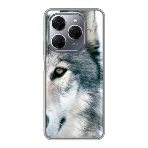 Чехлы с картинками животных TECNO Spark 20 Pro (Волк)
