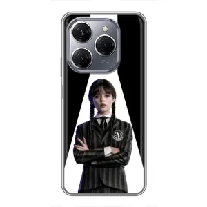 Чехлы Венсдей на TECNO Spark 20 Pro Уэнсдей (AlphaPrint) (W-Wednesday)