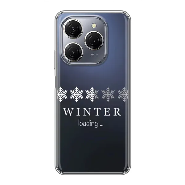 Чохол з принтом «Winter loading» для TECNO Spark 20 Pro