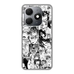 Чехлы Персонажи Аниме Наруто для TECNO Spark 20 (AlphaPrint) (Ahegao manga)