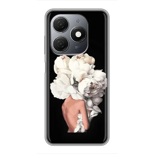 Чехол с принтом «Белые цветы» для TECNO Spark 20 Чехол с принтом «Белые цветы» для TECNO Spark 20