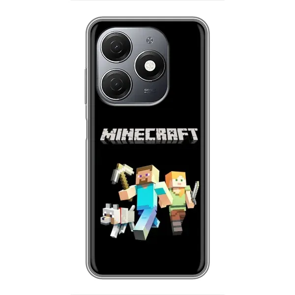 Чехол с принтом «герои Minecraft» для TECNO Spark 20 Чехол с принтом «герои Minecraft» для TECNO Spark 20