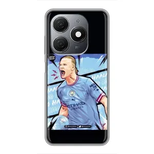Чехлы с футболистом Ерлинг Холанд для TECNO Spark 20 (AlphaPrint) (гол Эрлинг Холланд)