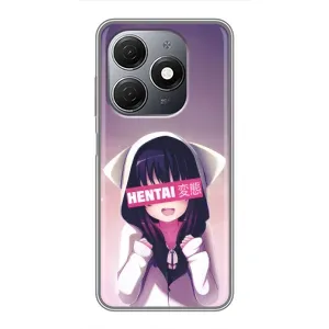 Чехлы Персонажи Аниме Наруто для TECNO Spark 20 (AlphaPrint) (Hentai chan)