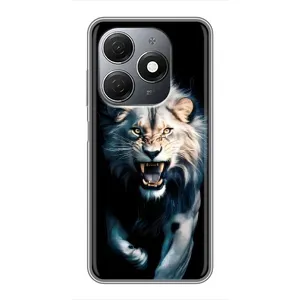 Чехол с картинкой «Хищники» для TECNO Spark 20 (Лев в темноте)