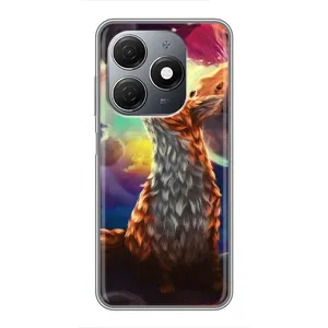 Чехлы с картинкой Лисички для TECNO Spark 20 (VPrint) (Лисица в космосе)