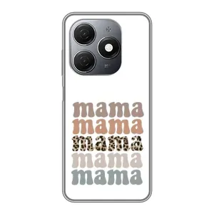 Чехол с принтом «Текстовый коллаж мама» для TECNO Spark 20