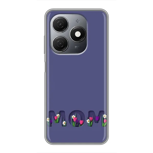 Чехол с принтом «Мама в цветах» для TECNO Spark 20