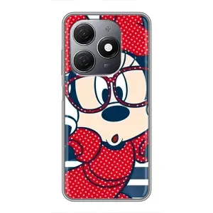 Эксклюзивный чехол для TECNO Spark 20 (AlphaPrint - Мультяшные) (Маус в очках)