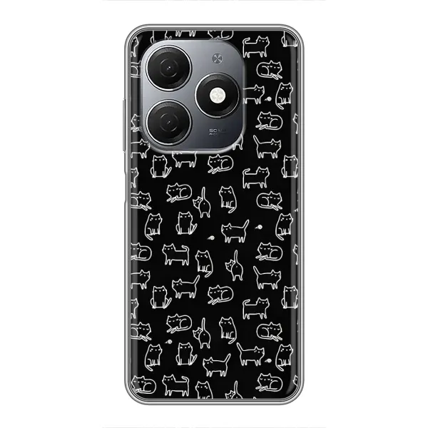 Чехол с принтом «Меленькие котики» для TECNO Spark 20 Чехол с принтом «Меленькие котики» для TECNO Spark 20