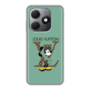 Чехлы Луи Витон для TECNO Spark 20 (AlphaPrint - LOUIS VUITTON) (Микки Маус LV)