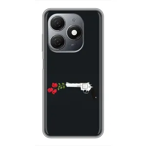 Чехлы (ART) Цветы на TECNO Spark 20 (VPrint) (Неожиданные цветы)