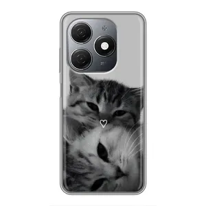 Чехол с рисунком кот на TECNO Spark 20 (Пара котов)