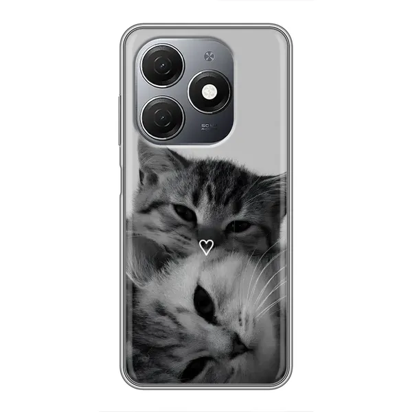 Чехол с принтом «Пара котов» для TECNO Spark 20