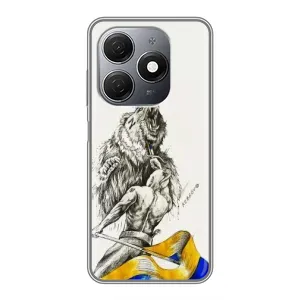 Чехлы Доброго вечора, ми за України для Техно Спарк 20 (AlphaPrint) (Победа)