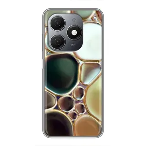 Мраморный чехол на TECNO Spark 20 (VPrint) (Радужный Мрамор)
