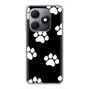 Чехлы с собаками для TECNO Spark 20 (VPrint) (Следы собаки)