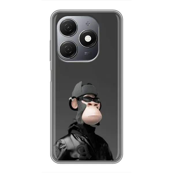 Чохол з принтом «стильна мавпа NFT» для TECNO Spark 20