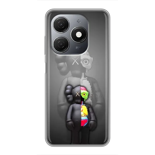 Чехол с принтом «Тело Bearbrick» для TECNO Spark 20