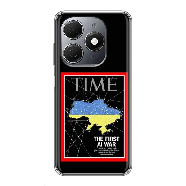 Чехол с принтом «TIME Ukraine» для TECNO Spark 20