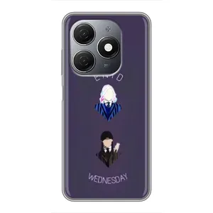 Чехлы Венсдей на TECNO Spark 20 Уэнсдей (AlphaPrint) (Уэнздей и подруга)