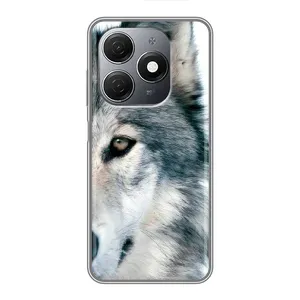 Чехлы с картинками животных TECNO Spark 20 (Волк)