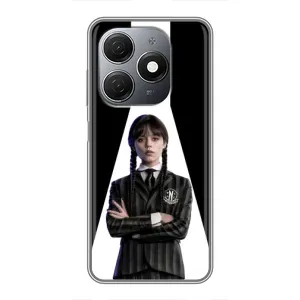 Чехлы Венсдей на TECNO Spark 20 Уэнсдей (AlphaPrint) (W-Wednesday)