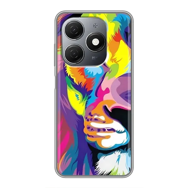 Чохол з принтом «Яскравий Лев» для TECNO Spark 20 Чохол з принтом «Яскравий Лев» для TECNO Spark 20