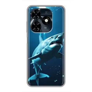 Чохол з принтом «Акула під водою» для TECNO Spark 20c