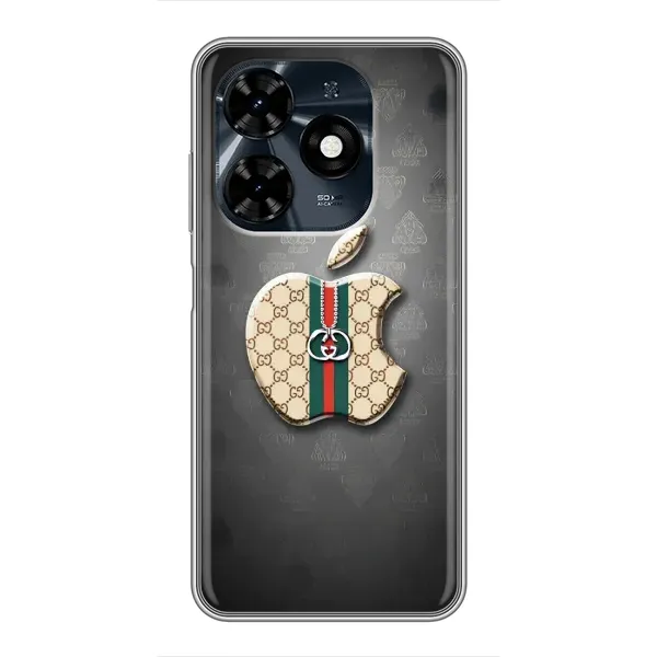 Чохол з принтом «Apple gucci» для TECNO Spark 20c