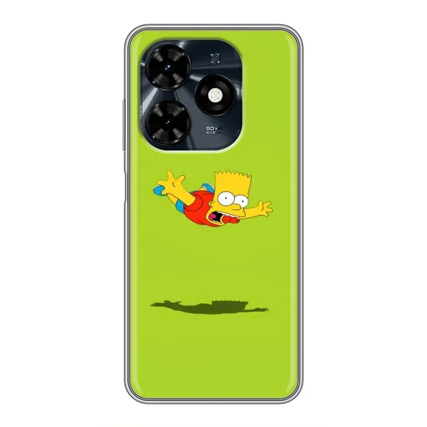 Чохол з принтом «Барт Сімпсон» для TECNO Spark 20c