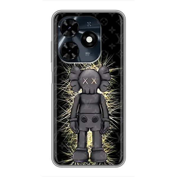 Чохол з принтом «Bearbrick LV» для TECNO Spark 20c