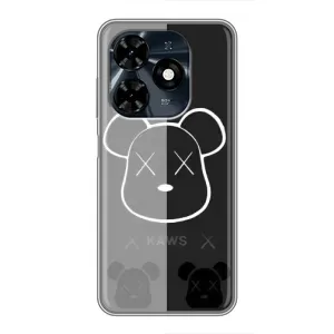 Чохли для TECNO Spark 20c - Bearbrick Louis Vuitton (PREMIUMPrint) (БеарБрік очі)
