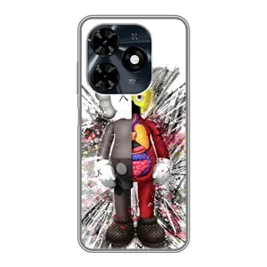 Чохли для TECNO Spark 20c - Bearbrick Louis Vuitton (PREMIUMPrint) (Беарбрік)