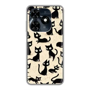 Чехол с рисунком кот на TECNO Spark 20c