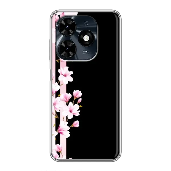 Чохол з принтом «Квіточки» для TECNO Spark 20c