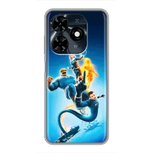 Чохол з принтом Фантастична четвірка для TECNO Spark 20c (Герої Фантастична Четвірка)