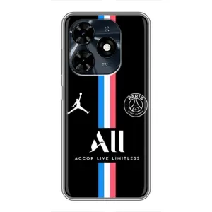 Чохли PSG для TECNO Spark 20c (AlphaPrint) (футболка ПСЖ)