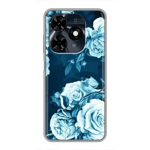Чехлы (ART) Цветы на TECNO Spark 20c (VPrint) (Блактині бутони)