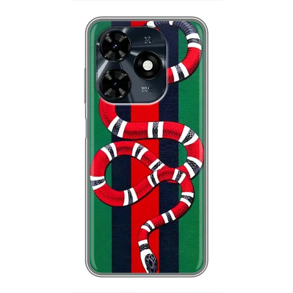 Чохол з принтом «Gucci змія» для TECNO Spark 20c
