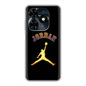 Чохли для TECNO Spark 20c - з картинкою JORDAN (AlphaPrint) (Jordan Gold)