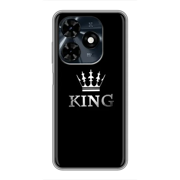 Чохол з принтом «KING» для TECNO Spark 20c Чохол з принтом «KING» для TECNO Spark 20c