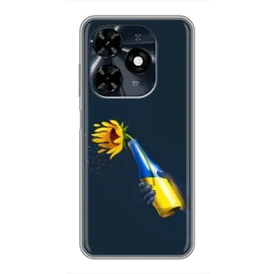 Чохол для Патріота України TECNO Spark 20c - (AlphaPrint) (Коктель молотова)