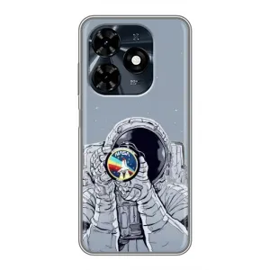 Чохол NASA для TECNO Spark 20c (AlphaPrint) (Космонавт фото)