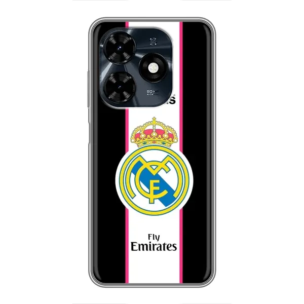 Чохол з принтом «Лого Real Madrid» для TECNO Spark 20c