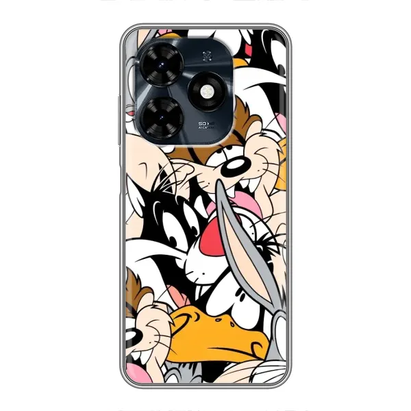 Чохол з принтом «Looney Tunes» для TECNO Spark 20c