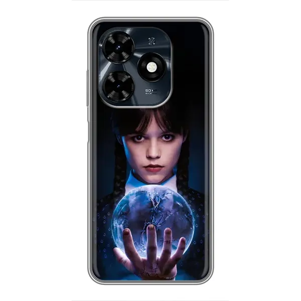 Чохол з принтом «Магічна сфера Венздей» для TECNO Spark 20c